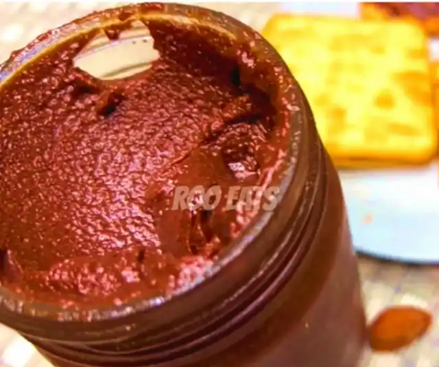 Close Up Of Homemade Nutella