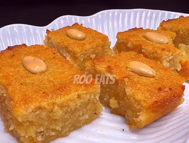 Lebanese Namoura Cake- The Salt and Sweet Kitchen