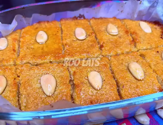 Slices Of Basbousa Cake