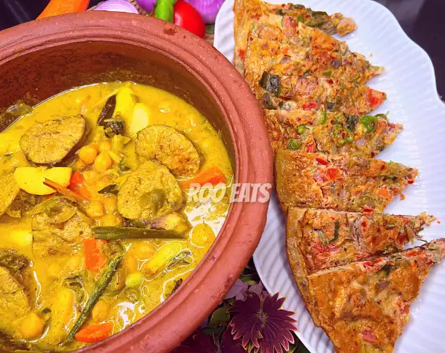 Malu Bithara Curry And Malu Bithara Omelette