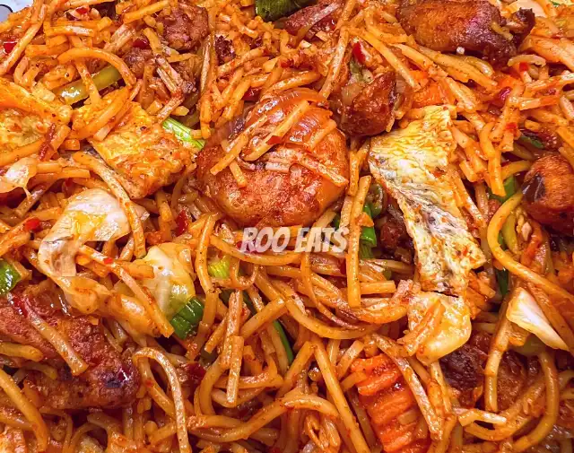 Close Up Of Mee Goreng Noodles